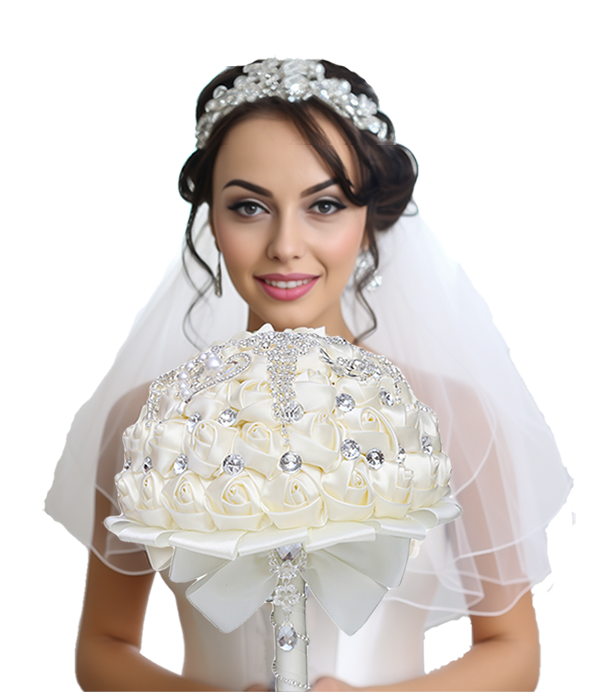 ribbon bridal bouquet hightcraft 1