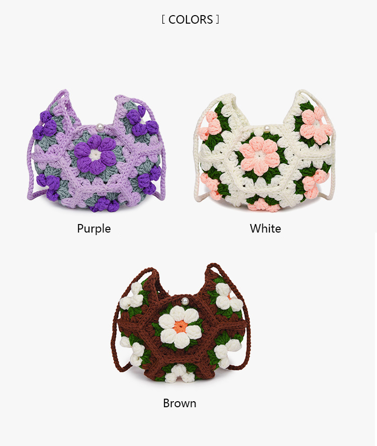 Crochet Puff Flower 03