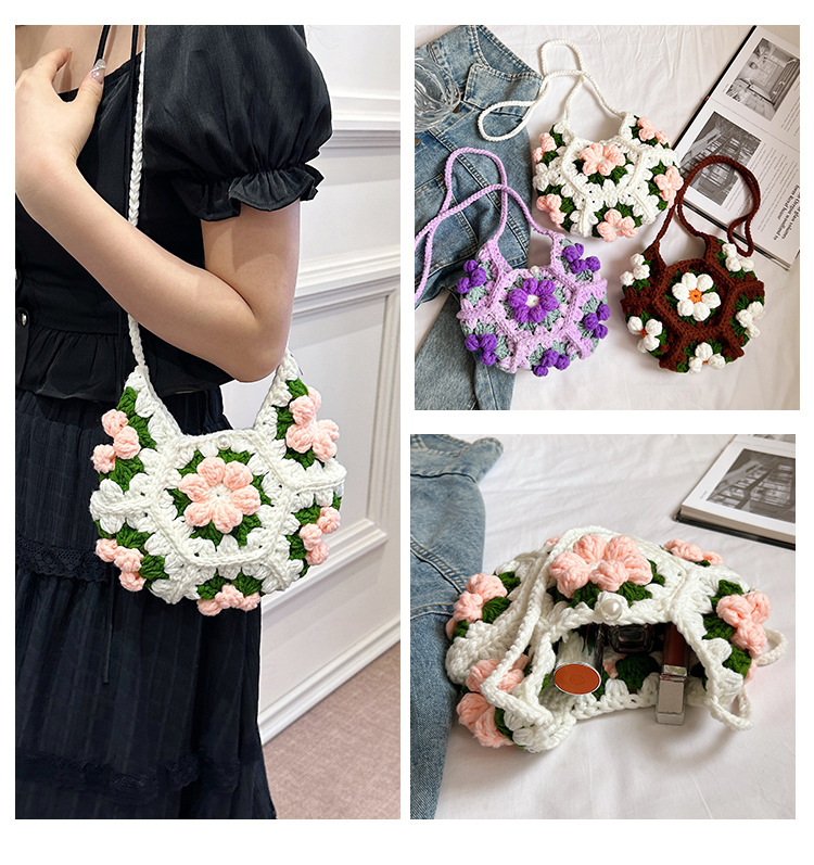 Crochet Puff Flower 12