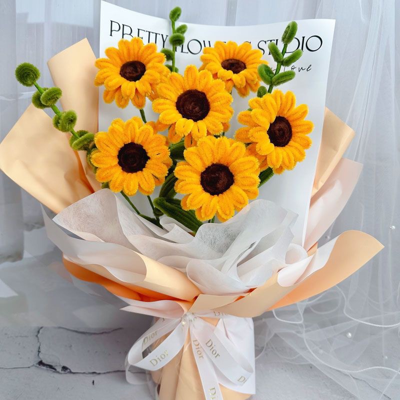 DIY Sunflower Bouquet 03