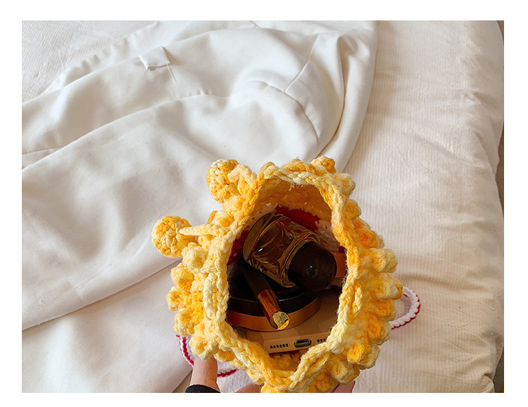 Finshed Cartoon Knitted Bag 05