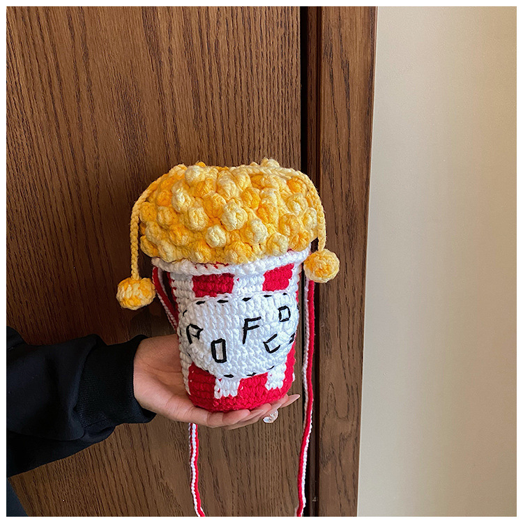 Finshed Cartoon Knitted Bag 10