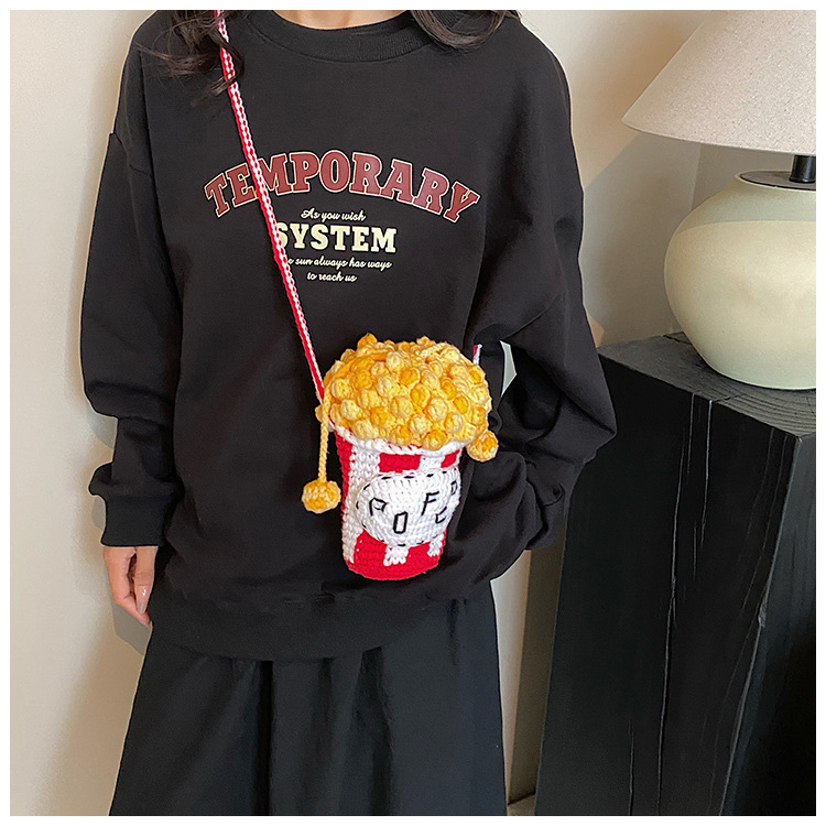 Finshed Cartoon Knitted Bag 12