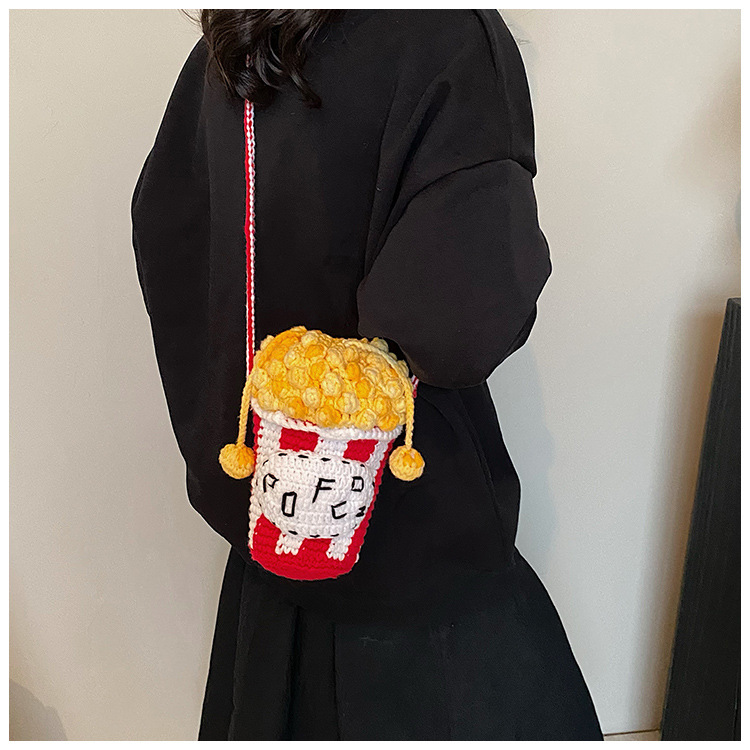 Finshed Cartoon Knitted Bag 14