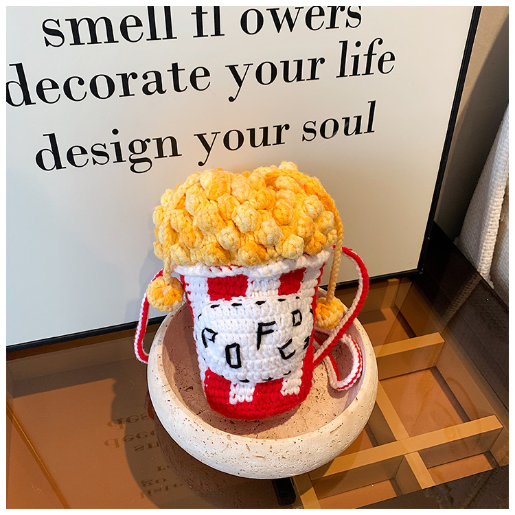 Finshed Cartoon Knitted Bag 17