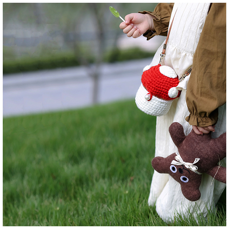 Hand-knitted Wool Bag