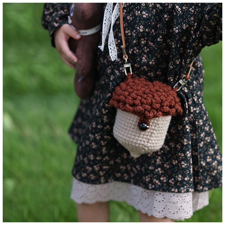 Hand-knitted Wool Bag
