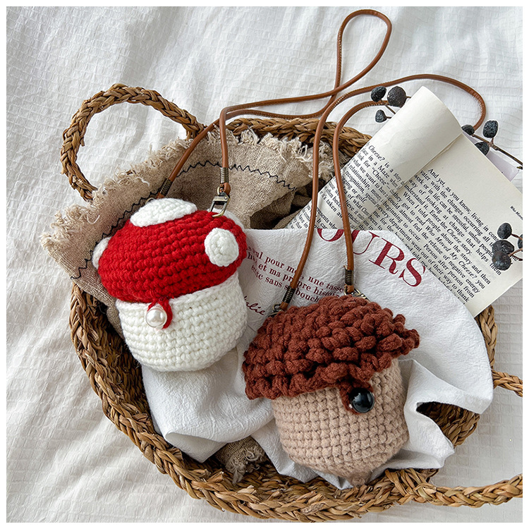 Hand-knitted Wool Bag