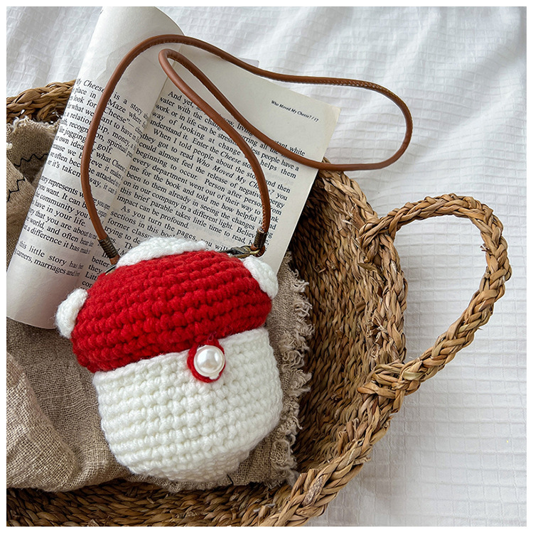 Hand-knitted Wool Bag