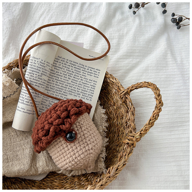 Hand-knitted Wool Bag