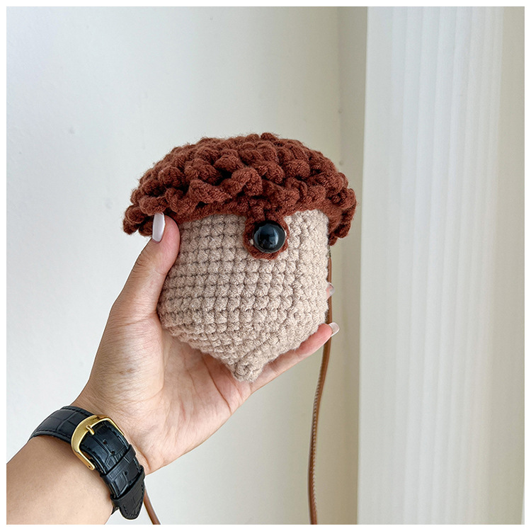 Hand-knitted Wool Bag