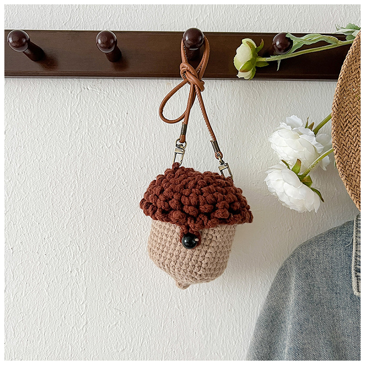 Hand-knitted Wool Bag