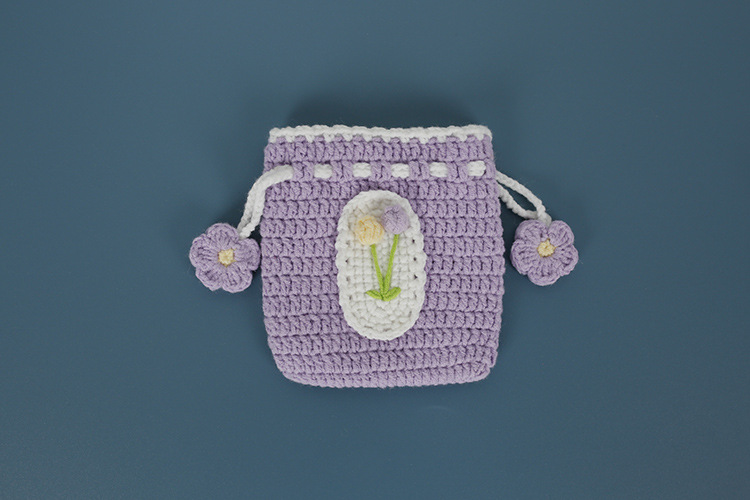 Knitted Wool Crochet Bag 04