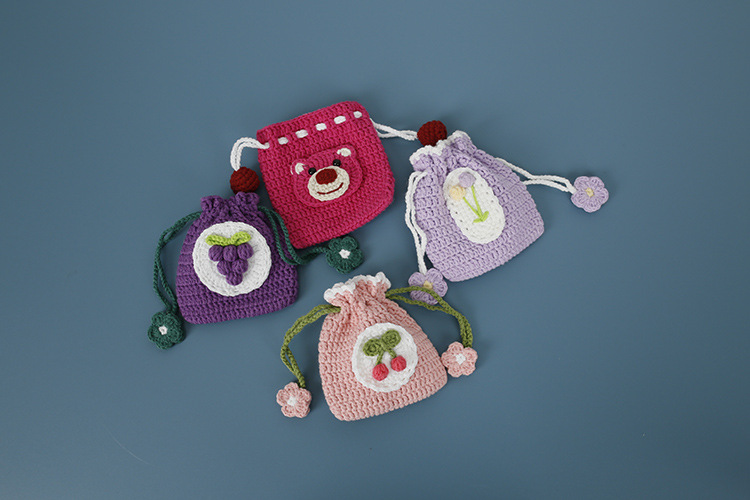 Knitted Wool Crochet Bag 09