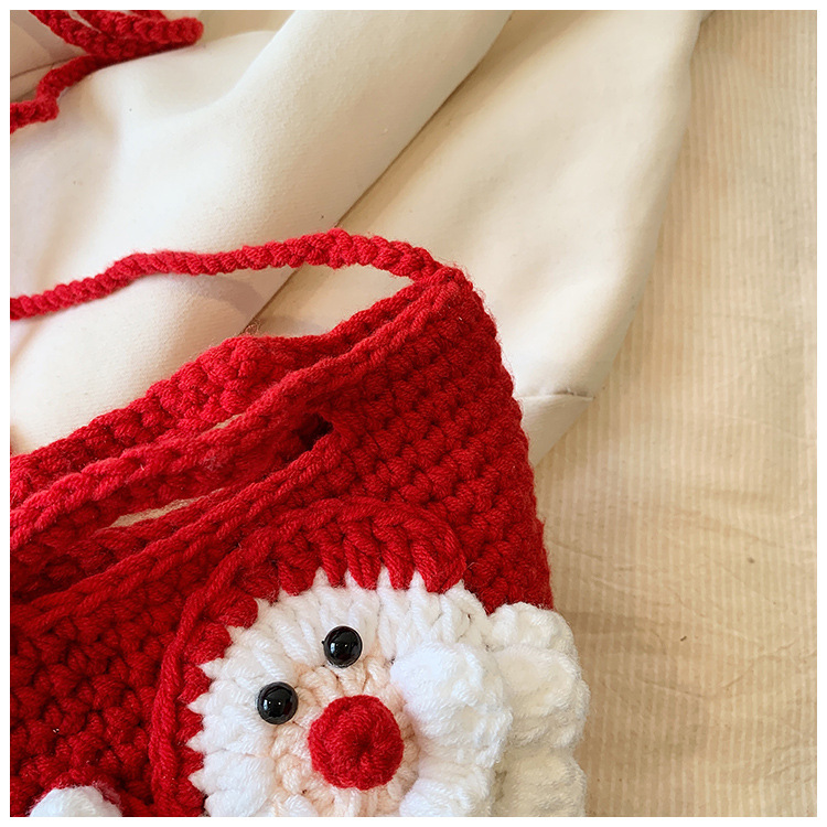 Finished Hand-Knitted bag