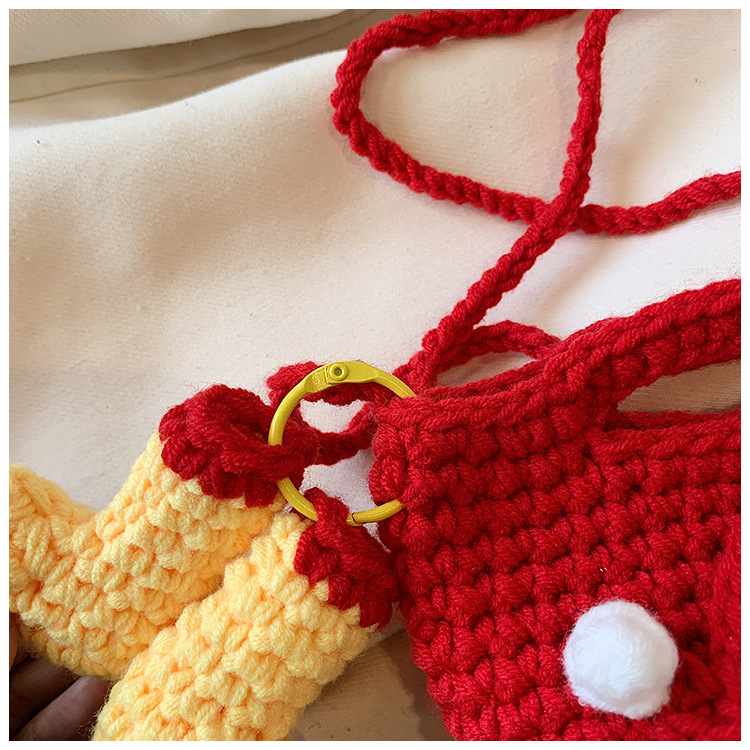 Finished Hand-Knitted bag