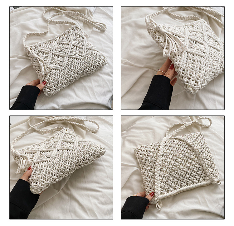 Woven Hollow Out Shoulder Bags