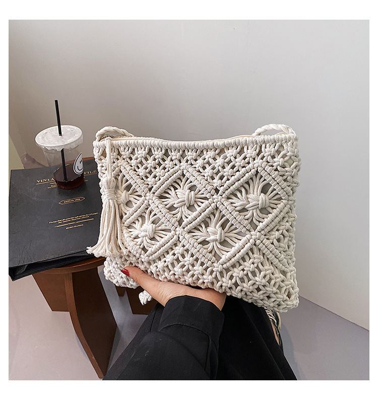 Woven Hollow Out Shoulder Bags