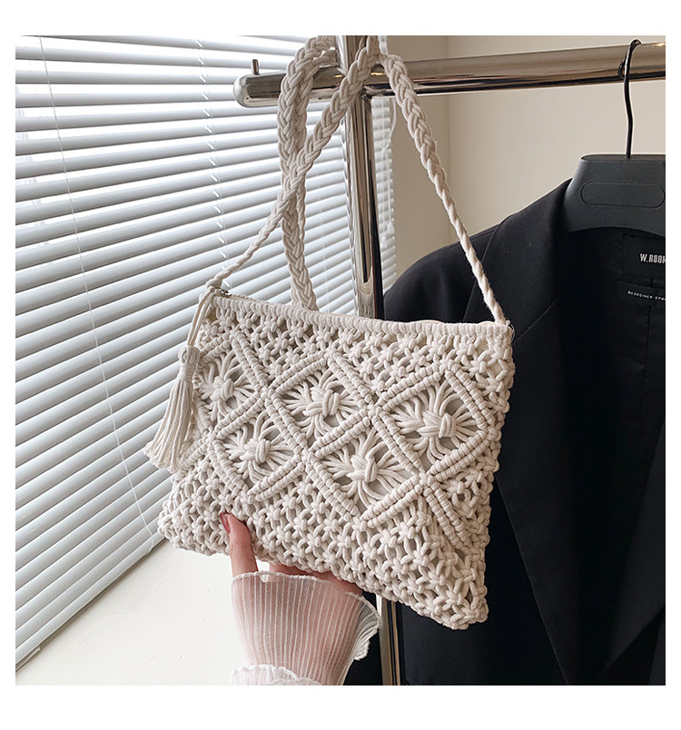 Woven Hollow Out Shoulder Bags