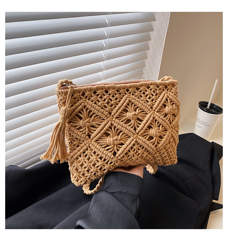 Woven Hollow Out Shoulder Bags