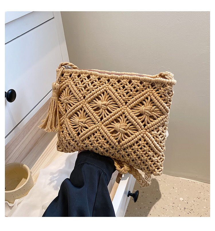 Woven Hollow Out Shoulder Bags