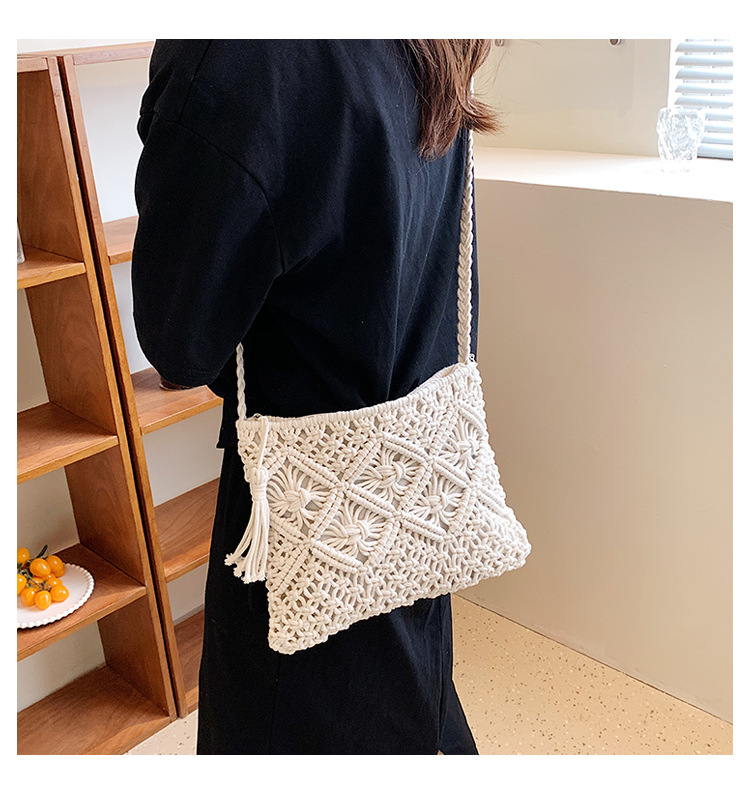 Woven Hollow Out Shoulder Bags