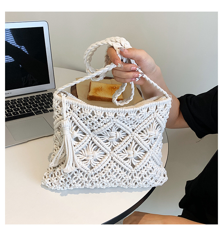 Woven Hollow Out Shoulder Bags
