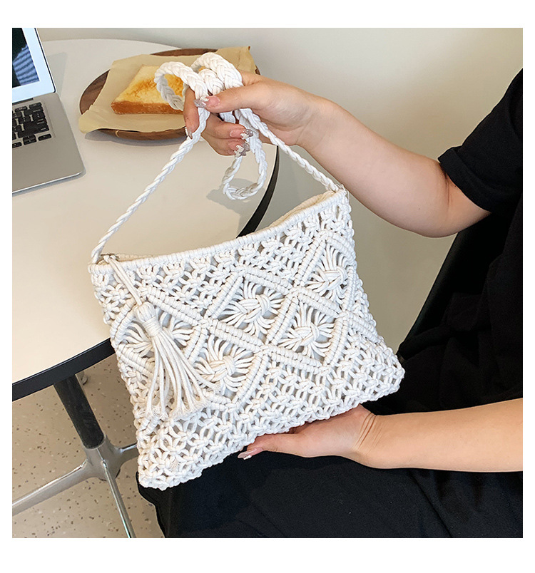 Woven Hollow Out Shoulder Bags