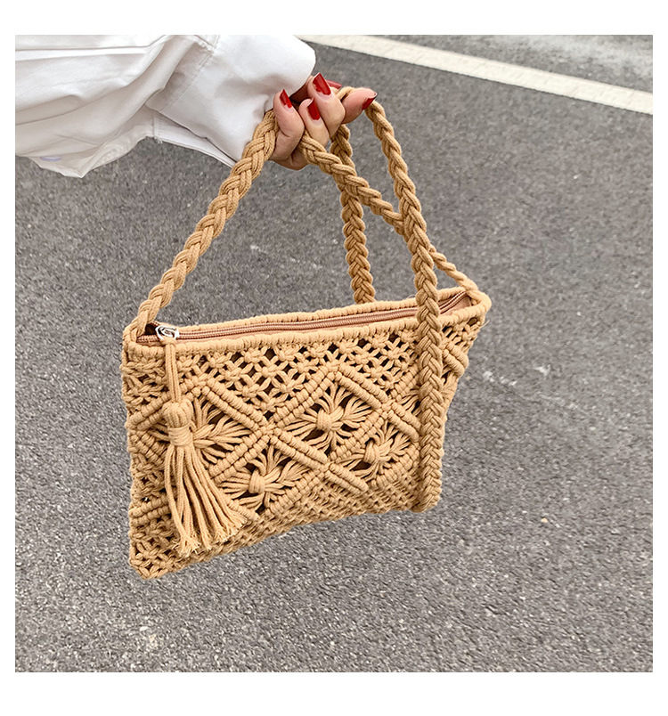 Woven Hollow Out Shoulder Bags