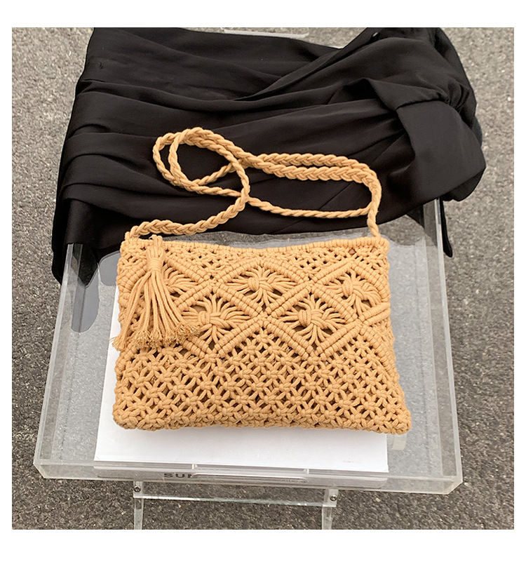 Woven Hollow Out Shoulder Bags