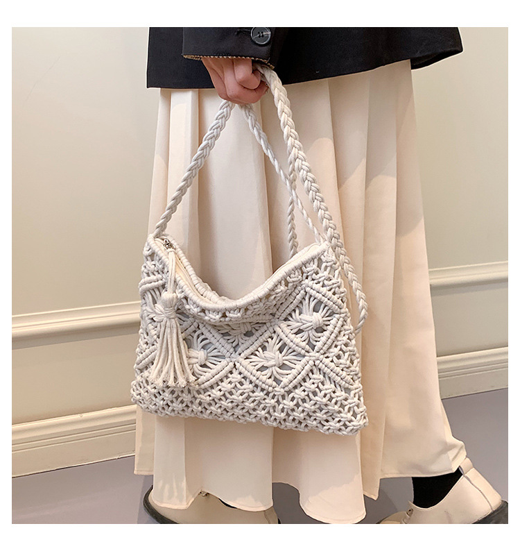 Woven Hollow Out Shoulder Bags