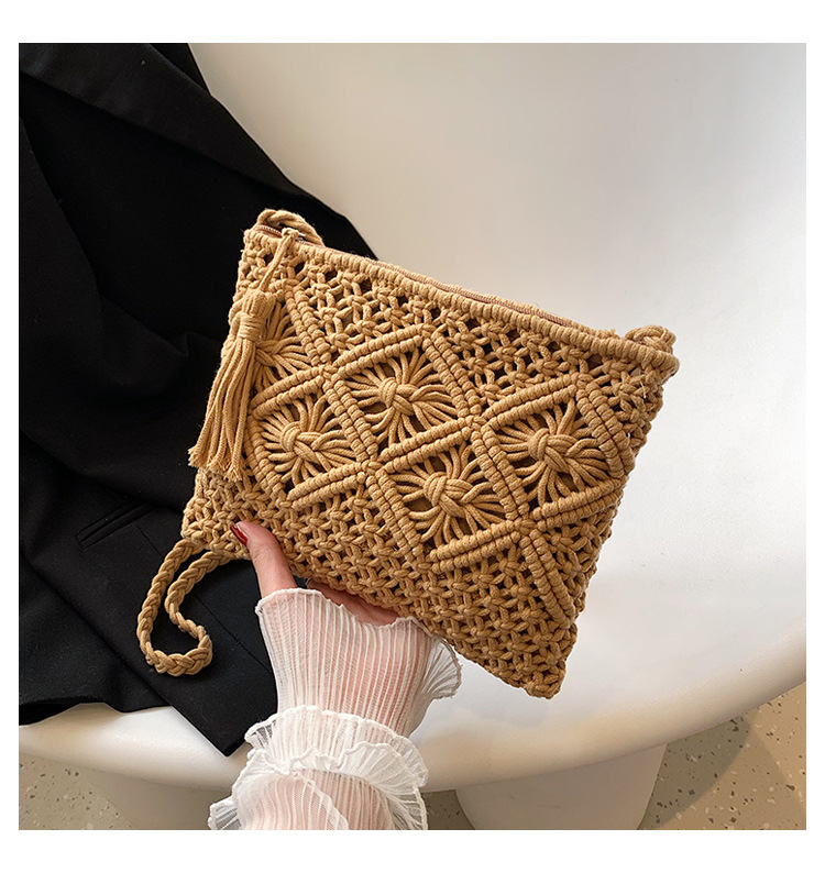 Woven Hollow Out Shoulder Bags