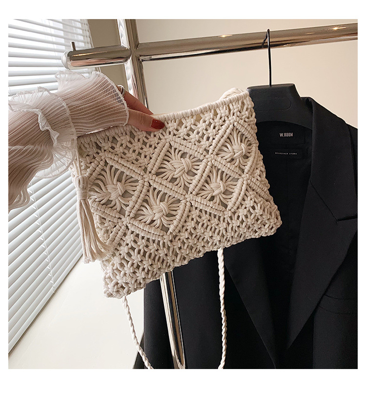 Woven Hollow Out Shoulder Bags