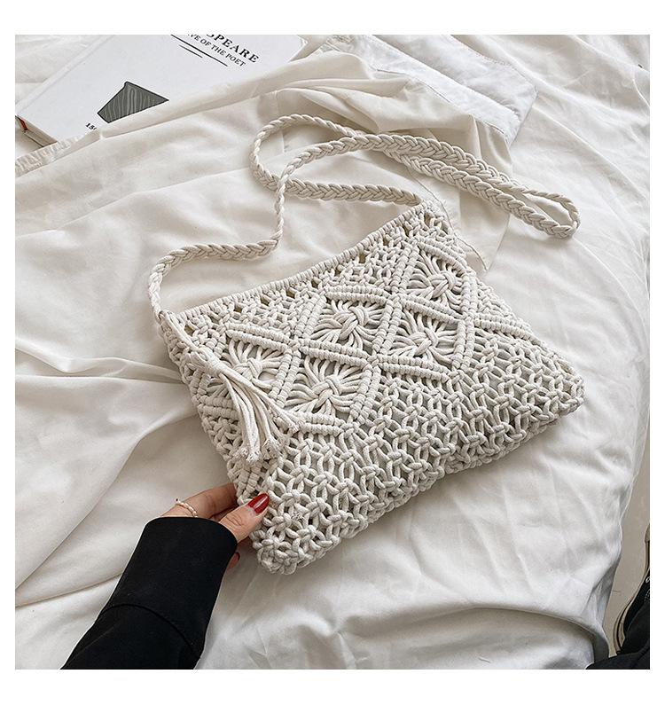 Woven Hollow Out Shoulder Bags