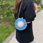 crochet sunflower bag