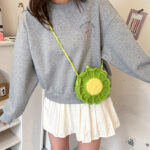crochet sunflower bag