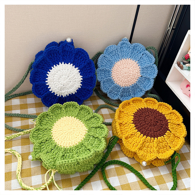 crochet sunflower bag