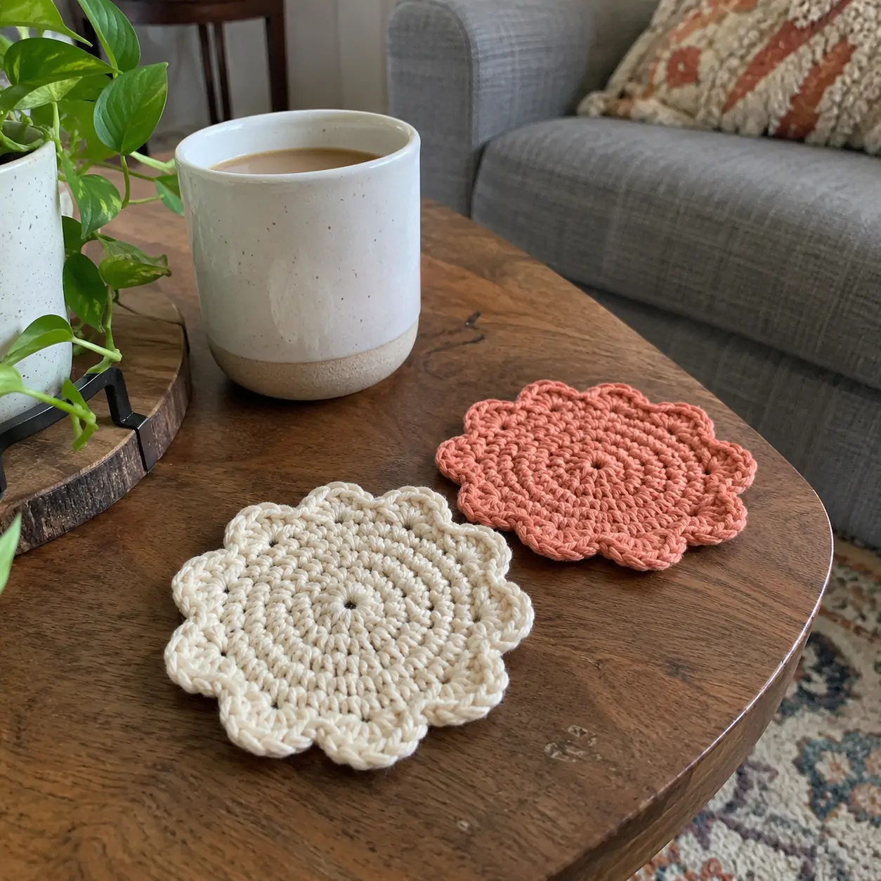 Scalloped Coaster Kit customer project