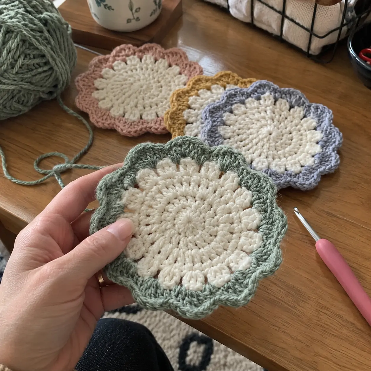Finished Scalloped Coaster Kit
